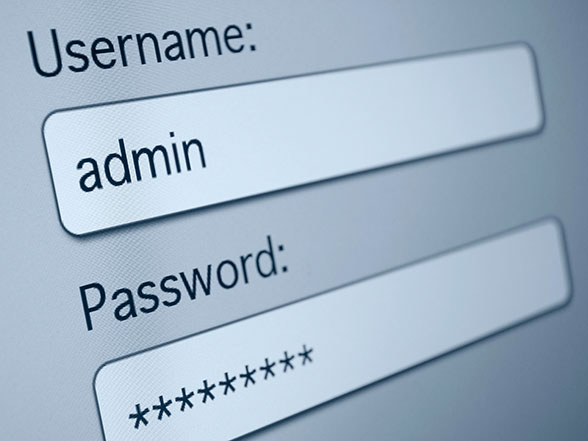 Login screen used to access the website dashboard for performing website maintenance.
